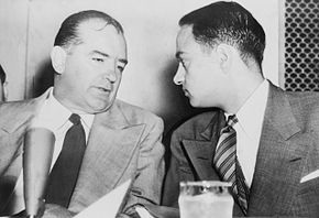Senator Joseph McCarthy and Roy Cohn